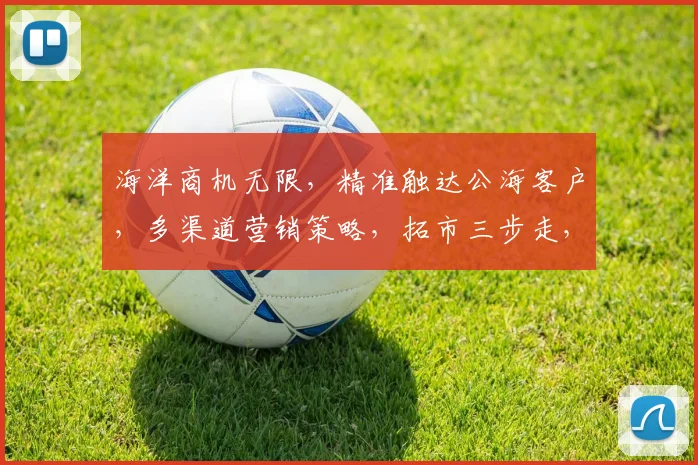 海洋商机无限，精准触达公海客户，多渠道营销策略，拓市三步走，高效转化率提升三成